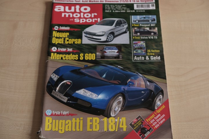 Deckblatt Auto Motor und Sport (06/2000)